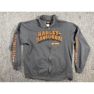 Harley-Davidson Scottsdale Arizona Full Zip Sweatshirt Mens XL Gray Graphic
